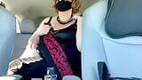 Horny Big Ass BBW Masturbating In Car In Public, Thinking About Being Fucked By Black Cock In Wet Jiucy Pussy (Twerking) snapshot 1