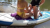 What a Beautiful Sunny Day for Fucking Stepsister During a River Walk on the Outdoor snapshot 5