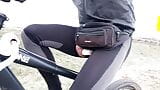 bicycling with my Cock out snapshot 2