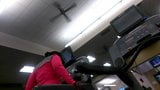 Fat ass Ebony on Treadmill part1 snapshot 7