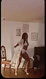 Dancing while hubby recording wife in sexy swim suit. snapshot 5