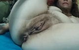 Hairy big mature cunt with long labia, big holes, amateur snapshot 1