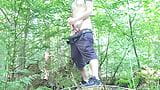 Hot and horny guy jerking off and cumming in the forest snapshot 3