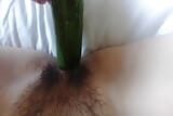 Egyptian girl putting cucumber in hot pussy snapshot 1