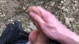 Quickly OUTDOOR & Hot Stud Wanking HIS BIG DICK snapshot 5