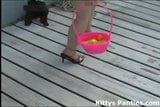 18yo Kitty hunting for Easter eggs in a miniskirt snapshot 1