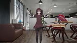 Gothic girl hentai undress dance nude small tits with only socks soft red hair and clothes color edit smixix snapshot 2