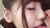 JAPANESE GIRL GAGS ON A HUGE COCK AFTER PUSSY LICK CREAMPIE snapshot 8