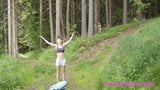Lesbea babes in het bos aislin, lovita fate en zadie skymm snapshot 4