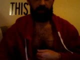 Hot Hairy Bearded French Man in Hoodie Cums on Cam snapshot 4