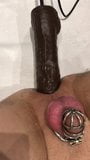 Chastity slut fucked by sex machine snapshot 10