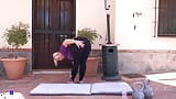 Auntjudys - 52yo Busty Mature BBW Melody's Hot Yoga Workout snapshot 2