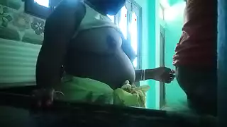 Vizag Telugu House Wife Reality Husband Fucks in Kitchen Doggy ...