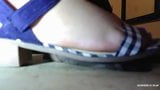 Ebony Cock crushing under heels-Madam crush sandals part 3 snapshot 6