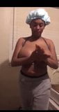 Ebony Doing Jumping Jacks Oils Big Titts snapshot 3