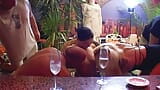 Two beautiful chicks from Germany pleasing three cocks at the bar snapshot 4