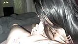 Boquete profundo de uma linda morena com uma máscara! POV! snapshot 1