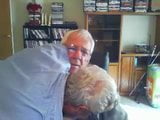 Two grandpas cuddling, kissing and loving - no hardcore snapshot 2