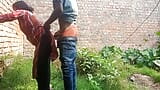 Indian hot girlfriend gets fucked by her boyfriend outdoor hard-core Desi sex video snapshot 5