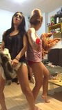 3 asian sluts dancing in their undies snapshot 10