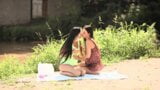 Outdoor at the river lesbian lovers snapshot 3