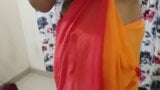 DESI VILLAGE BHABHI CHANGING HER CLOTHES IN BEDROOM WITH CAMERA ON snapshot 4