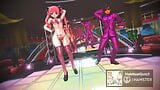 Mmd r18 concert de sex cu pisică roz pentru fani hentai 3d snapshot 9