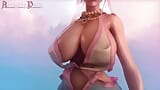 Pretty Princess's Clothes Barely Cling to Her Massive Bouncing Tits snapshot 11