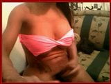 Big Tit Latin Shemale Cums on Webcam snapshot 3