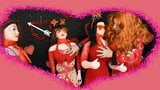 Sissy and 3 blow up dolls Valentines Day erotic slide show snapshot 25