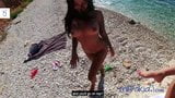 Beach 3some with naughty chicks Sofia & Rosa! Milfakia.com snapshot 3