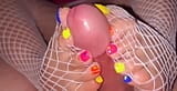 Fishnet footjob and handjob snapshot 12