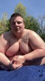 FTM naked fat outdoor exercise snapshot 5