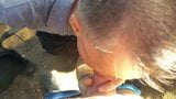 Outdoor facial for daddy cumslut snapshot 10