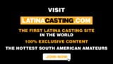 Modelo latina follada en la garganta durante el casting snapshot 15