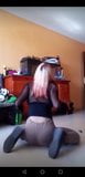 Blonde dance with transparent shirt NN snapshot 8