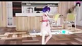 Nozomi - Cute Cat Girl Dancing + Gradual Undressing (3D HENTAI) snapshot 2