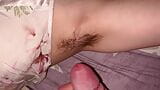 Cumshot on hairy armpits snapshot 2