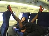 Stewardess fucks photographer on plane snapshot 8