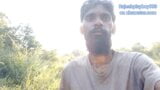 Outdoor Pissing in the middle of the jungle. Hot handsome face with beard boy Rajeshplayboy993 new public pissing video snapshot 2