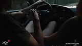 Teen couple fucking in car & recording sex on video - cam in taxi snapshot 1