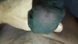 Masturbation With nylon sock on cock. snapshot 4