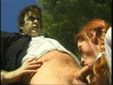 Guy in Frankenstein costume gets his cock sucked by horny schoolgirl snapshot 9