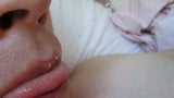 Creamy close-up cum swallowing with slo-mo! snapshot 2