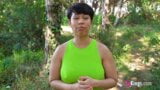 BUSTY MOMMY gets an outdoor shafting at our latest BLIND DATE snapshot 4