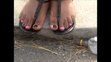 Danielle Bell Black & Pink Toenails snapshot 1