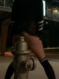 Riding HUGE Dildo on a FIRE HYDRANT Next to Busy 4 Lane road snapshot 19