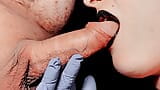 Close up - blowjob injecting warm sperm deep into her throat snapshot 1