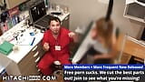 Human Gwinea Świnia Maria Santos dostaje obowiązkowe Hitachi Magiczna różdżka orgazmy podczas eksperymentów medycznych przez doktora Tampa snapshot 11