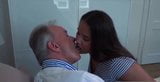 Grandpa fucking and cumming in the mouth of a girl of 18 snapshot 1